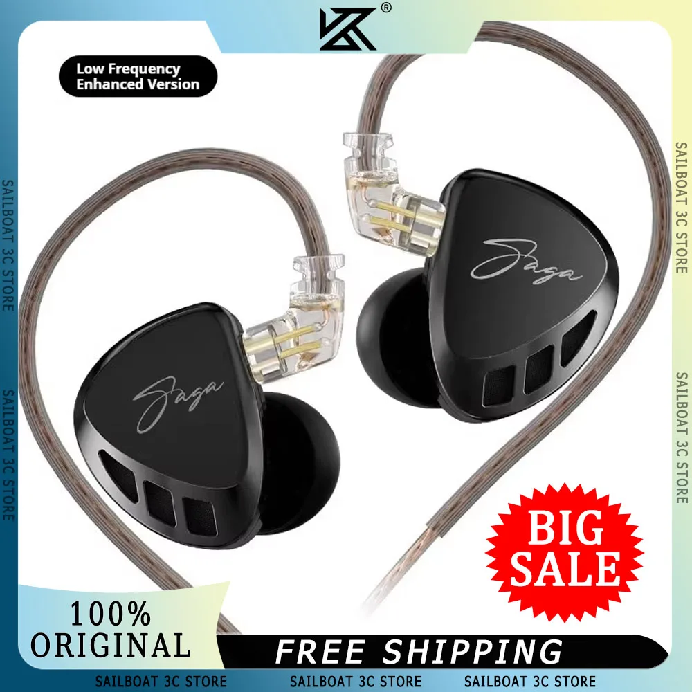 Kz Saga Hifi Earpho… - image
