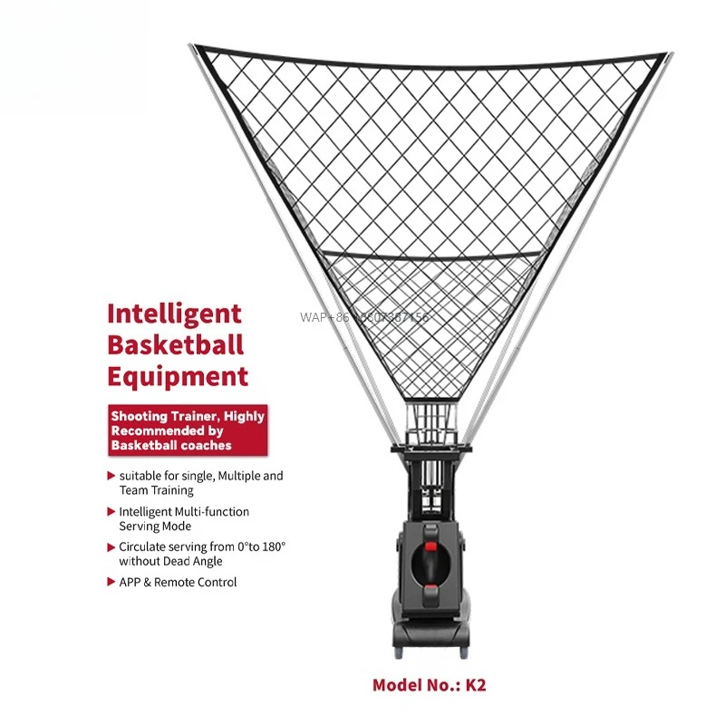 Professionele basketbalschieten werpmachine Meerdere hoektrainer Smart APP Trainingsapparatuur met afstandsbediening