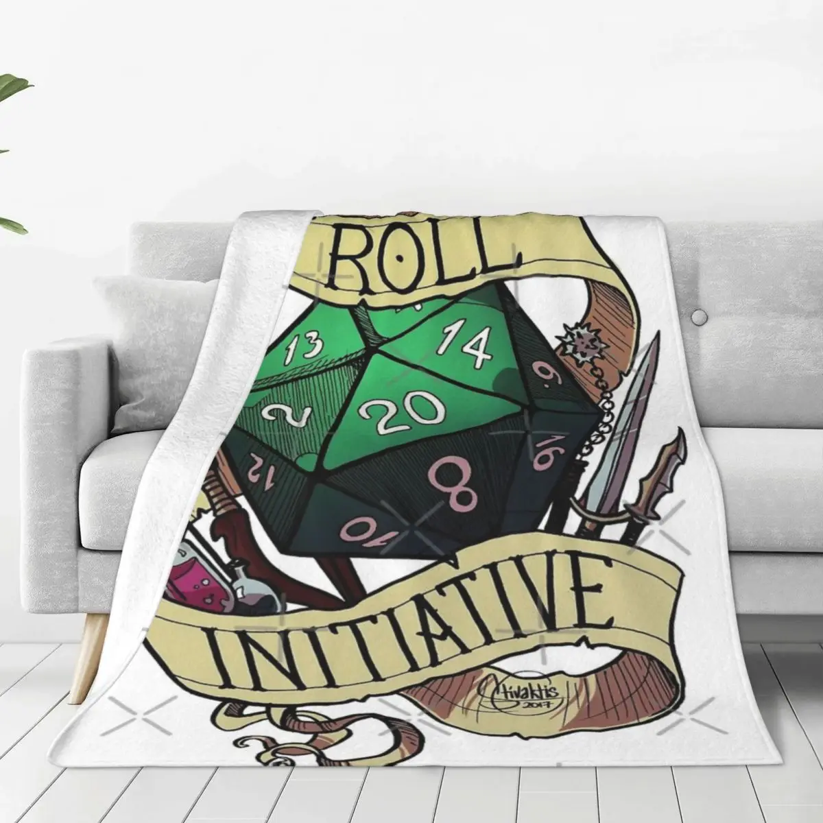 Roll Initiative Four Seasons Universal Blanket Air-Conditioned Room Can Be Laid Halloween Gifts