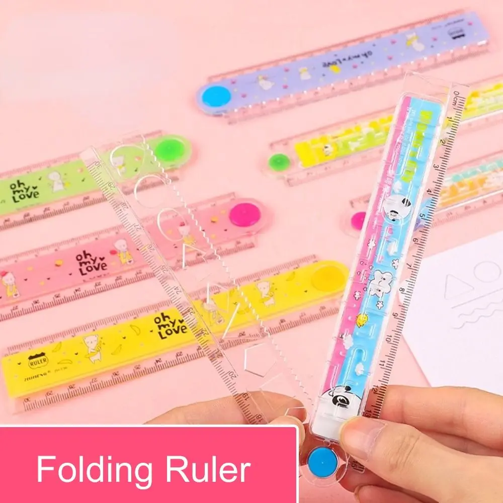 Tools Multi-function Student Stationery School Office Supplies Folding Ruler Drawing Ruler Measuring Ruler Measuring Tools