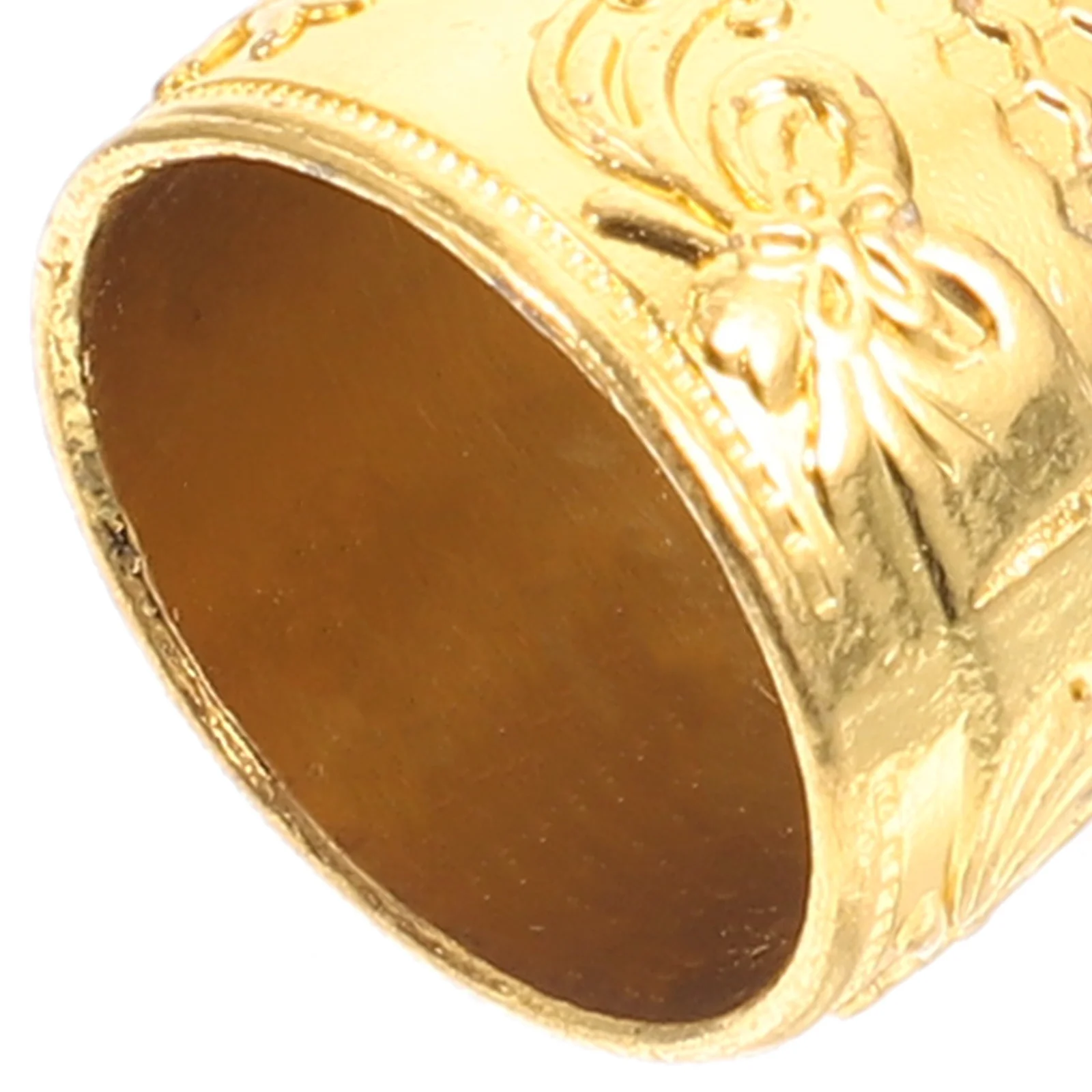 

8pcs Copper Thimbles Finger Protectors Portable Lightweight Durable For Embroidery Needlework Home Diy Sewing Tools Craft