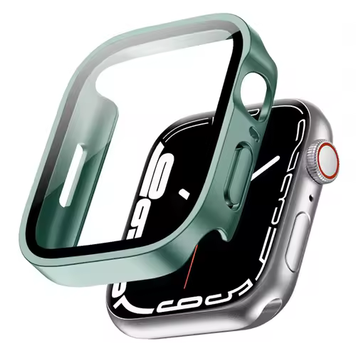 Glass+Case For Apple Watch 42 46mm 45mm 41 49 44mm 40 mm straight edge Screen Protector Cover Case iWatch SE 6 7 8 9 10 11 Ultra - Image 19