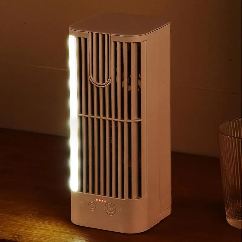 Portable Air Conditioners Fan Energy-Saving Personal Mini Air Cooler Misting Fan Night Light Design USB Cable Included USB Air