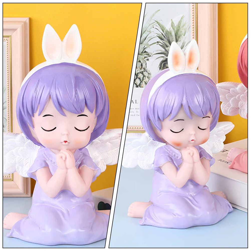 

Angel Girl Piggy Bank Cartoon Decoration Plastic Coin Bank for Kids Reusable Money Saving Box Christmas Present