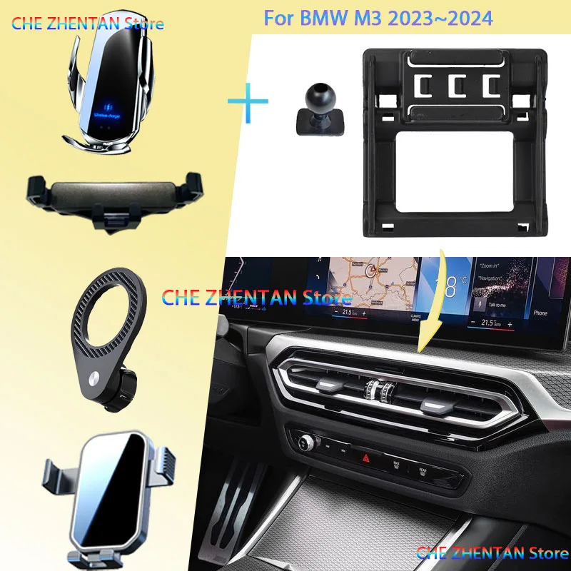 

Car Mobile Phone Holder for BMW M3 Touring BMW M3 CS 330e M340i xDrive 2023 2024 Car Vehicle Phone Mounts Auto Stand Accessories