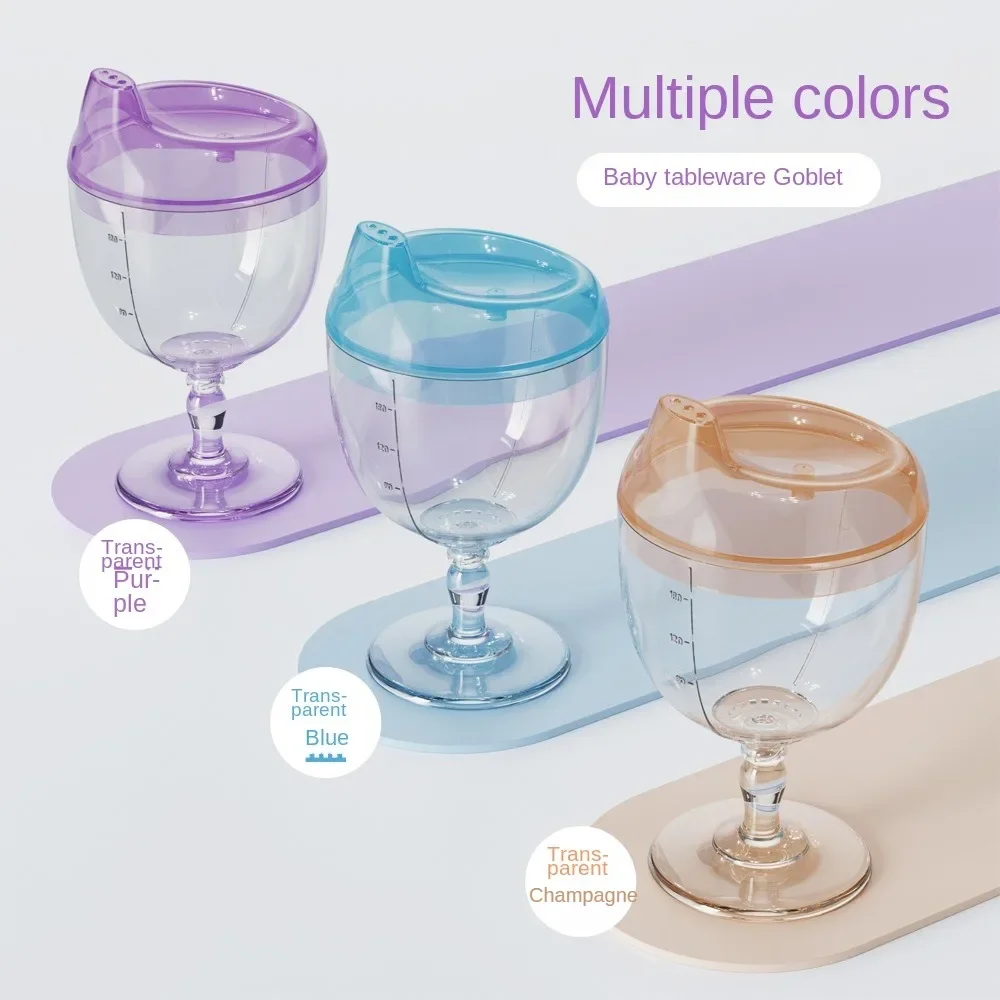 180ML Baby Leakproof Cups Children\'s Learning Drinking Juice Milk Cup Anti-fall Wine Glass Duckbill Mouth Shape for Baby Feeding