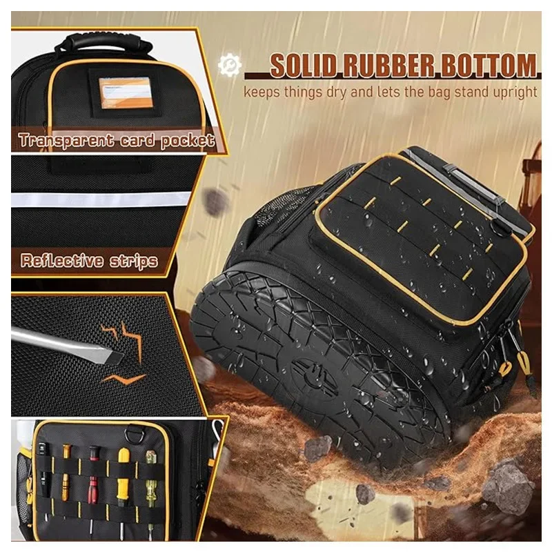 DGEV New Toolkit Portable Tool Storage Bag Thickened Wear-resistant Toolkit Crossbody Toolkit