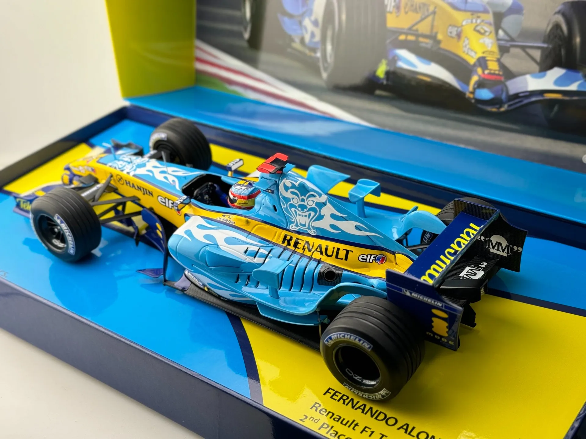 โมเดลรถเหล็กหล่อไดแคสต์ มินิแชนป์ส สเกล 1/18 เรโนลต์ ฟอร์มูล่า 1 รุ่น R25 ของสะสม ของเล่น ของที่ระลึก ของตกแต่ง