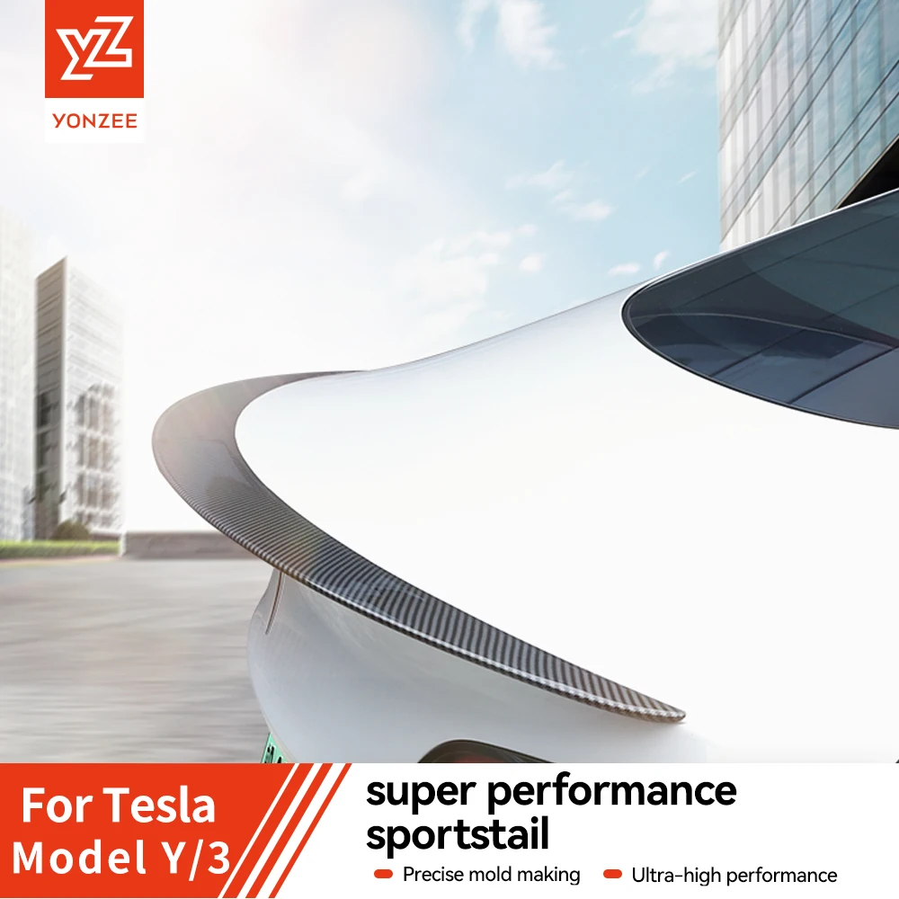 

YZ для Tesla Model Y Juniper 2021-2025 Model 3 Highland ABS, задние спойлеры багажника, спойлер с хвостовым крылом, аксессуары для тюнинга, украшение