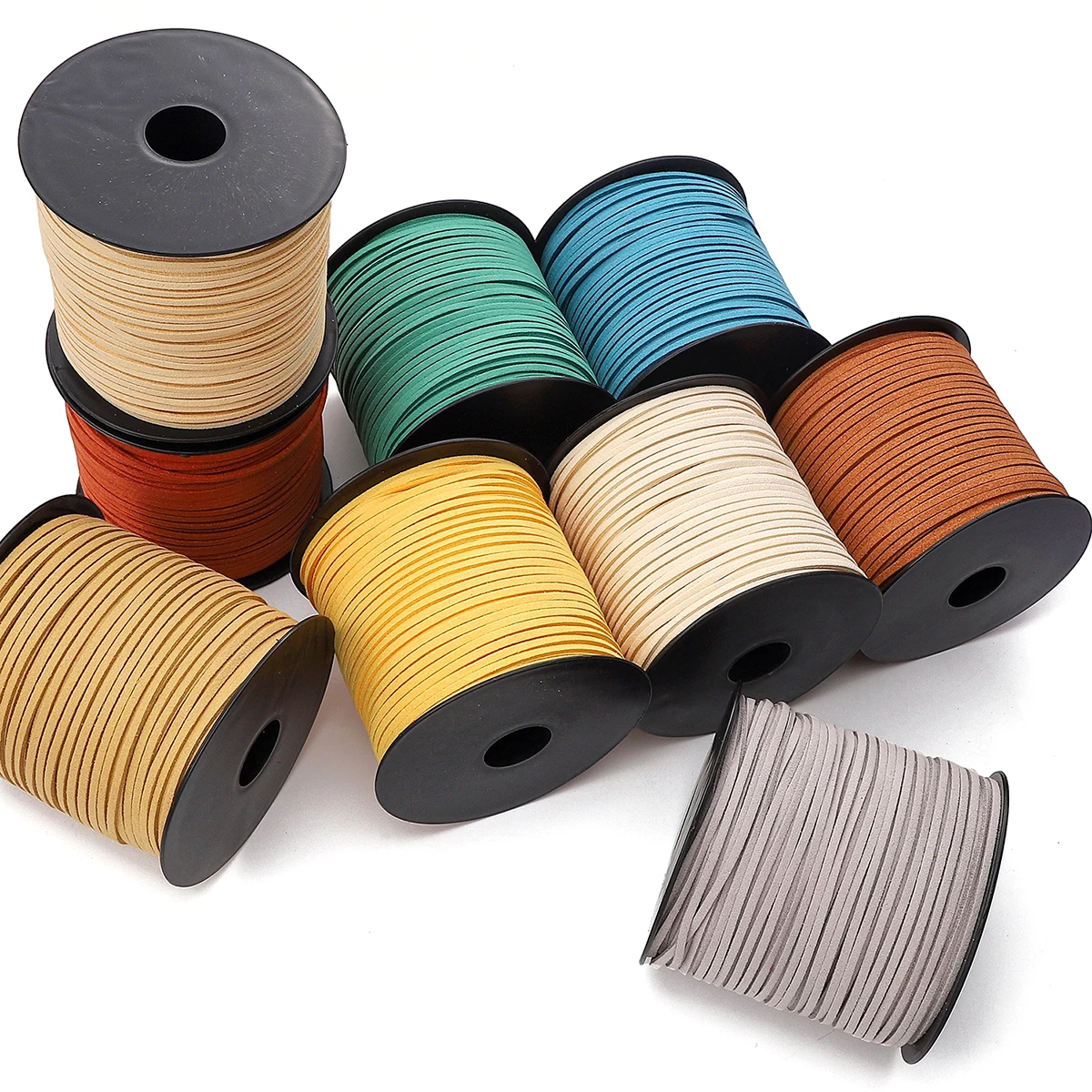 3mm Faux Suede Braided Cord Korean Velvet Leather For Handmade DIY Beading Bracelet Jewelry Making Thread String Rope 1m/4m/roll image 6