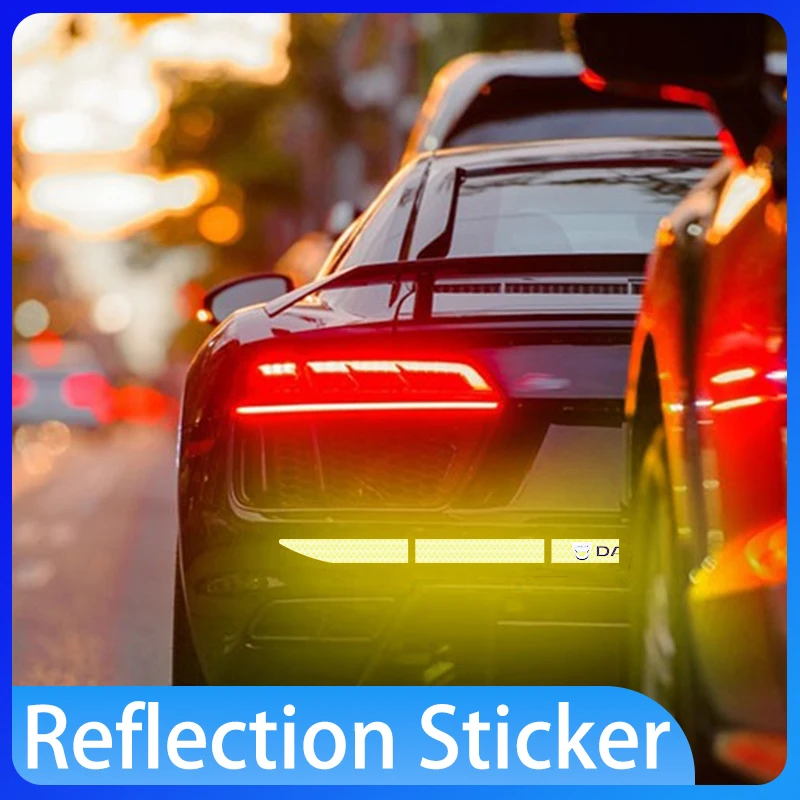

Car insurance tail car tail safe decorative reflection sticker For Dacia Dokker Jogger Duster Spring Bigster Lodgy