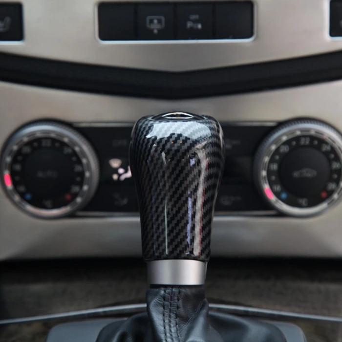 

Carbon Fiber Style Car Gear Shift Handle Button Cover Stickers For Mercedes Benz W204 W212 A C E G GLS Class Auto Accessories