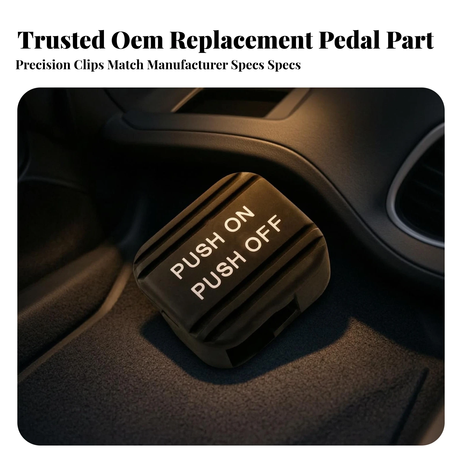 Accelerator Pedal Pad Easy to Install Accelerator Pedal Cover Car Part Long-Lasting Sleek for DIY Mechanics