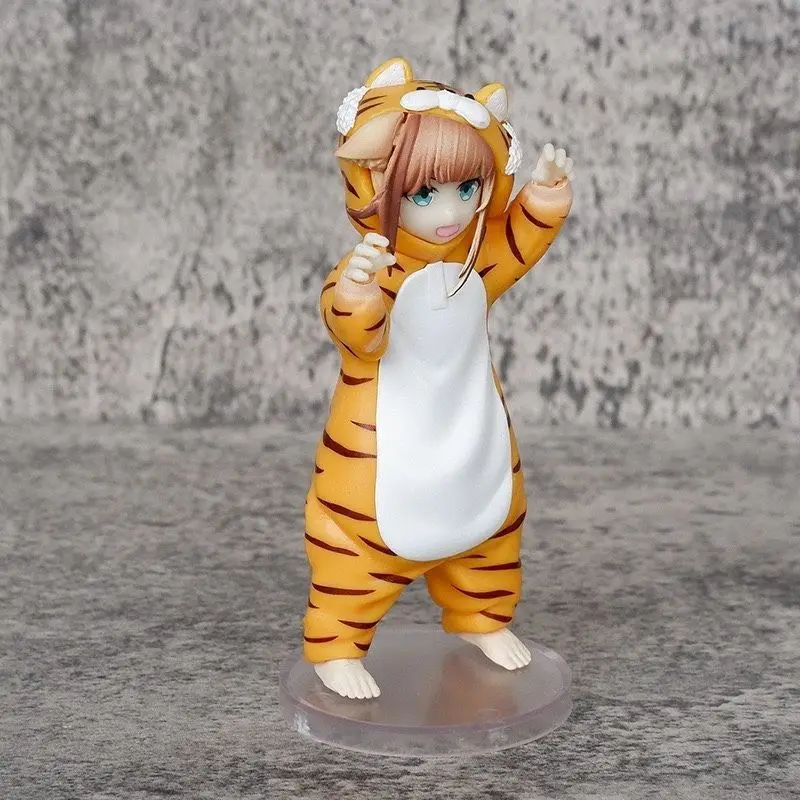 13Cm Game Nekopara Figure Kinako Tiger Dress Up Standing Posture Cute Pvc Action Figure Model Collection for Children Toy Gifts