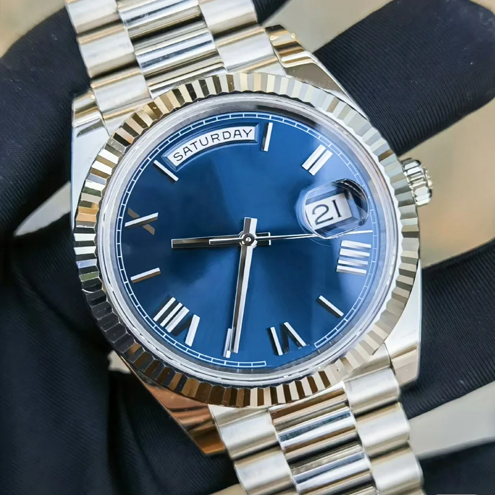 أحدث طراز لعام 2025 ساعة رجالية فاخرة كلاسيكية جديدة محدودة ساعة ميكانيكية أوتوماتيكية بالكامل متعددة الوظائف ساعة رجالية عصرية