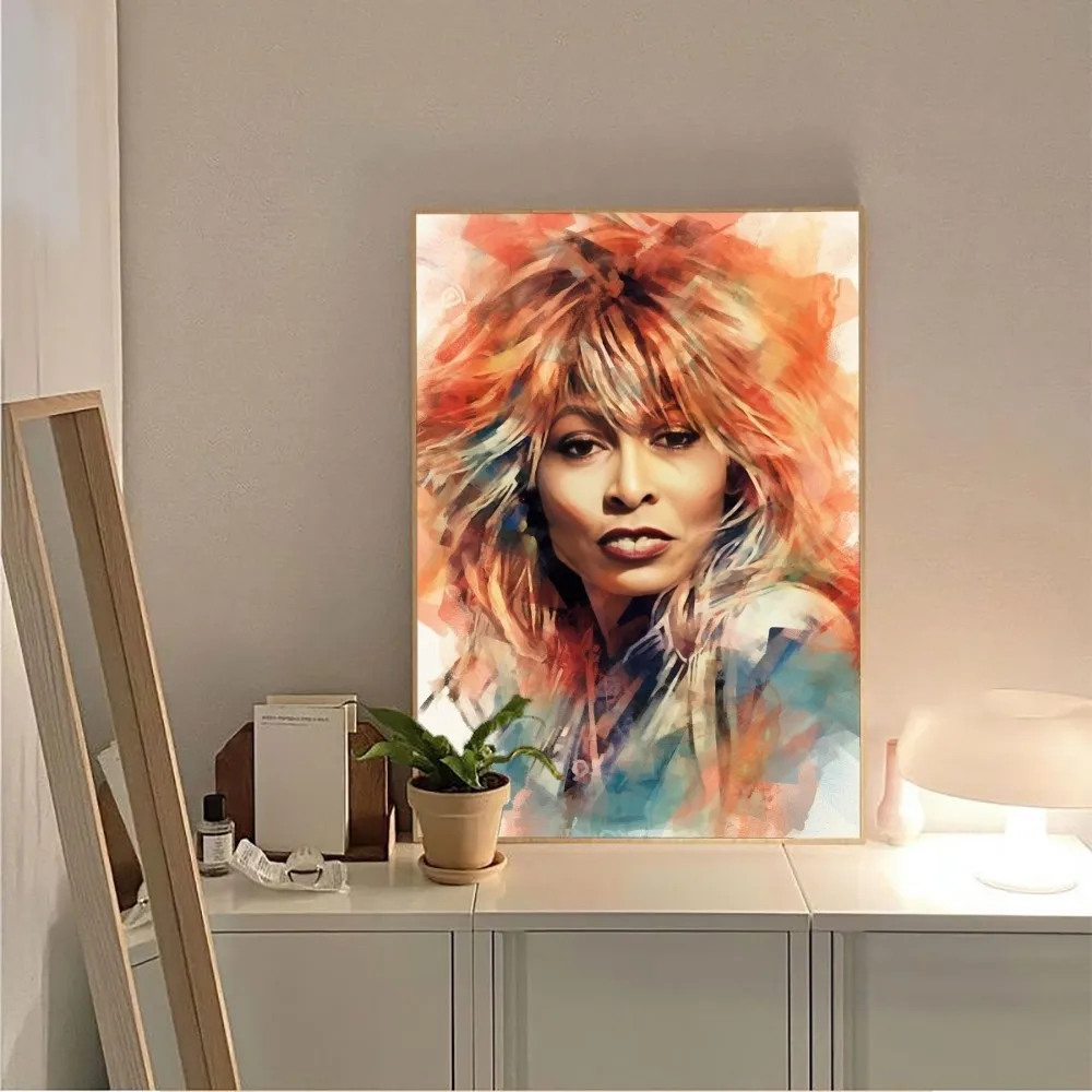 Plakat zespołu Tina Turner bez oprawionych w ramy Kraft Club Bar papier Vintage plakat na ścianę naklejki do gabinetu w sypialni artystyczny obraz