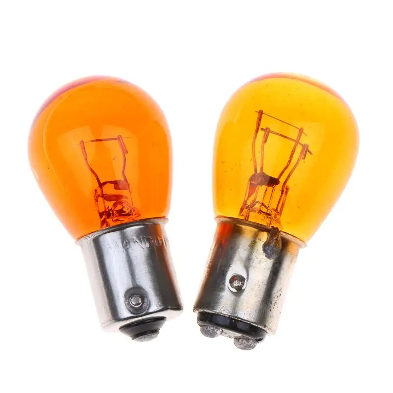 ❤️ 2Pcs 1157 1176 89 2409 2412 2410 2405 1141 1016 Car Bulbs Amber/Transparent Halogen For Turn Tail Reverse Lights 12V/24V