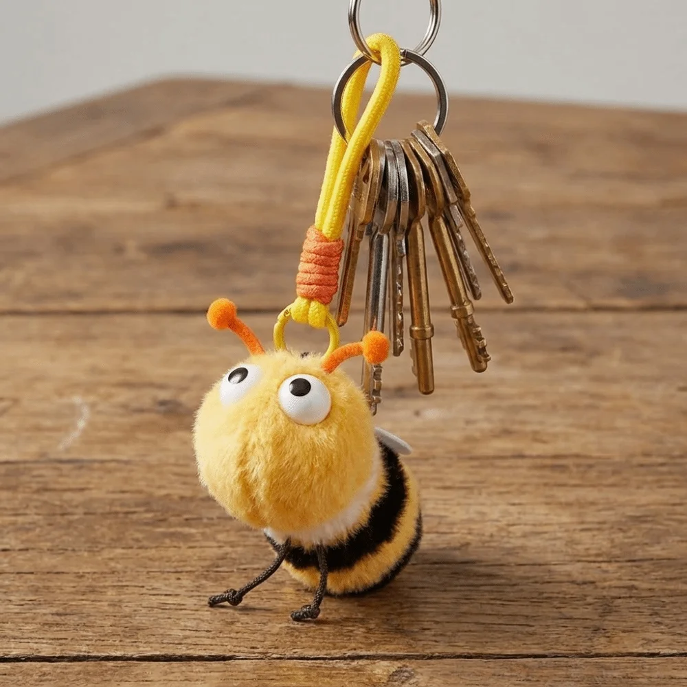 Small Pendant Backpack Charm Mosquito Firefly Insect Series Keychain Unique Fragrant Stuffed Animal Pendant Schoolbag Decor