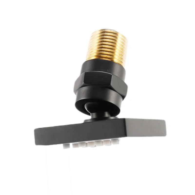 

BAAJ-8X Shower Spa Brass Square Massage Body Jets Spray Body Shower Head, Brushed Nickel Matte Black