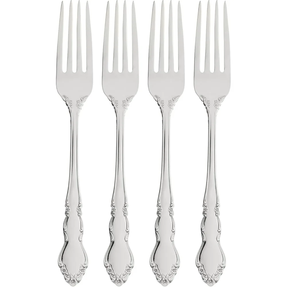 

Набор из четырех обеденных вилок, элегантные столовые приборы для тонкой столовой