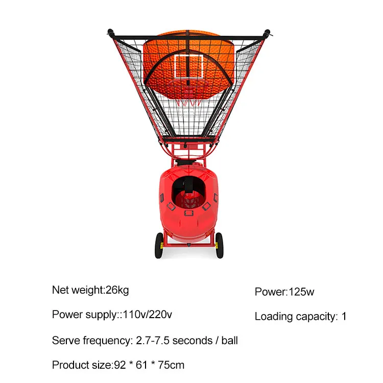 Basketball Shooting Machine Trainer Automatic Serving Machine Indoor Dribbling and Passing Equipment Frame
