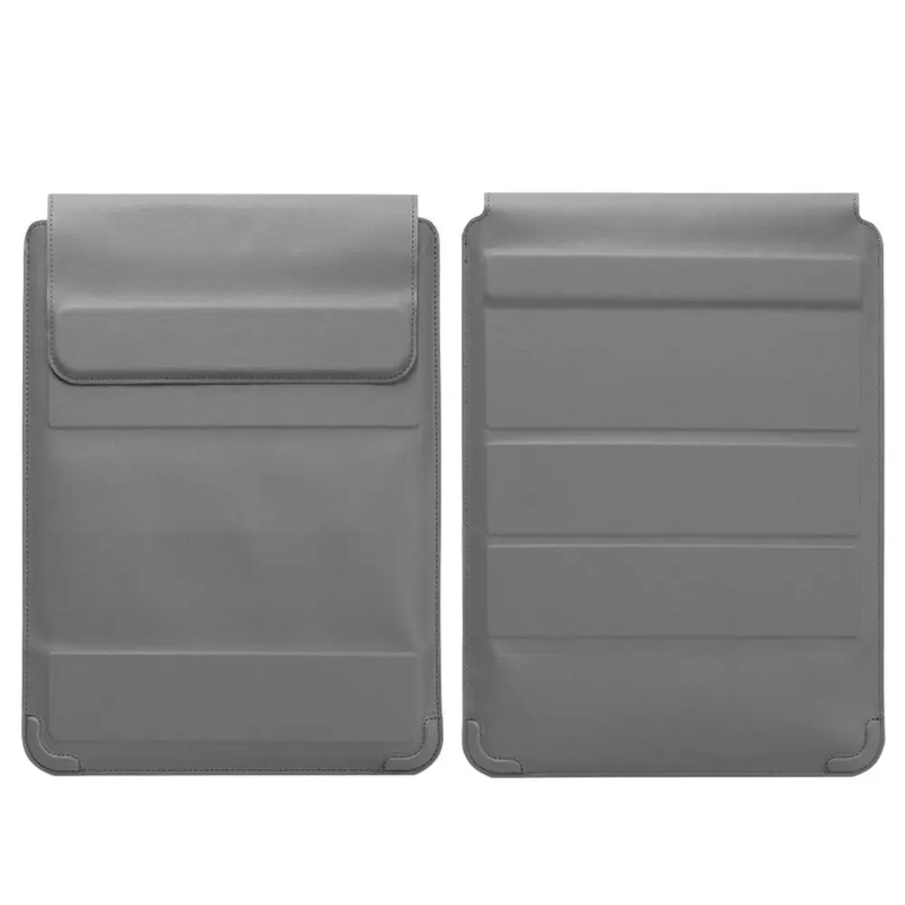 

Складной чехол для ноутбука с автоматическим закрыванием 13-14/15-16 дюймов, чехол-подставка для переноски, многофункциональная кожаная сумка для Macbook Air