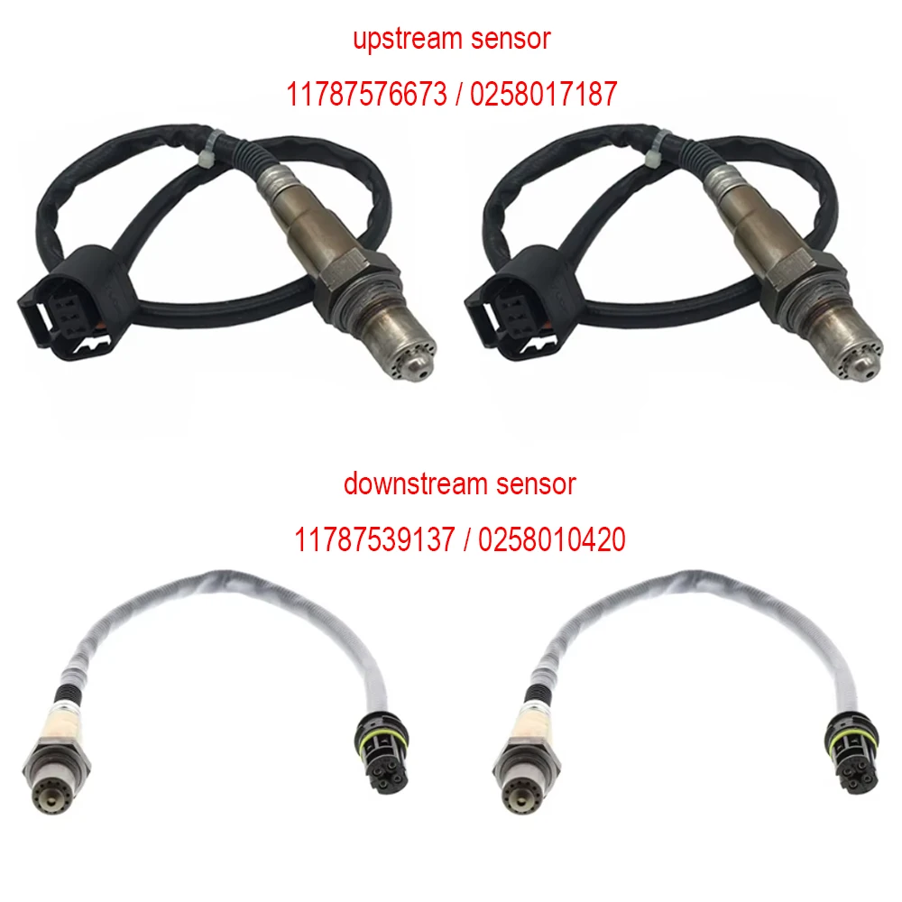 4pcs 11787576673 11787539137 0258017187 0258010420 Front Rear Lambda Oxygen Sensor For BMW 5 6 F06 F10 F12 F13 M5 M6 2011-2018