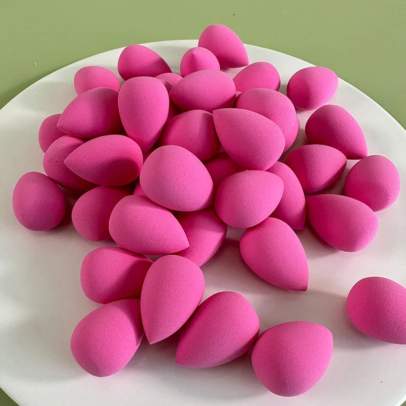 10PCS Mini Waterdrop Gourd Shape Beauty เครื่องสําอางค์ฟองน้ําไข่ Latex ฟรีแต่งหน้าฟองน้ํา Foundation Make up เครื่องปั่นพร้อมถุง PVC