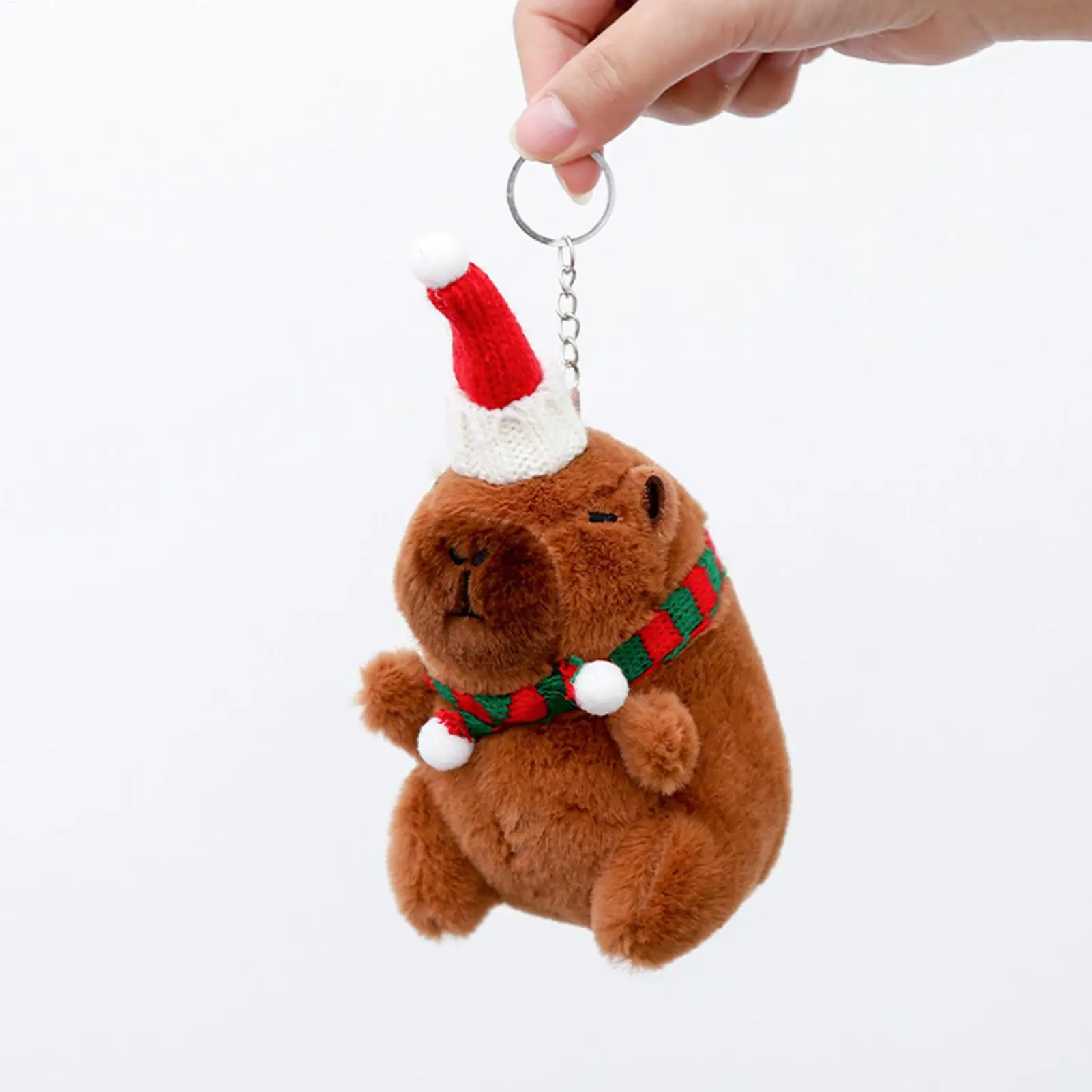 Breloczek Kapibara Urocza Pluszowa Zabawka Brelok Świąteczny Kapibara Pluszak Dla Dorosłych Dzieci Urodziny Nagrody Klasowe Upominki