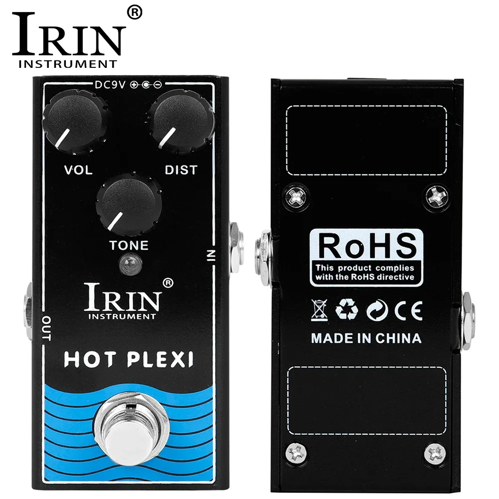 IRIN RF-13 Hot Plexi Guitar Effect Pedal Simulate JCM800 Guitar Amplifier Stronger Output & Greater Distortion Guitar Pedal