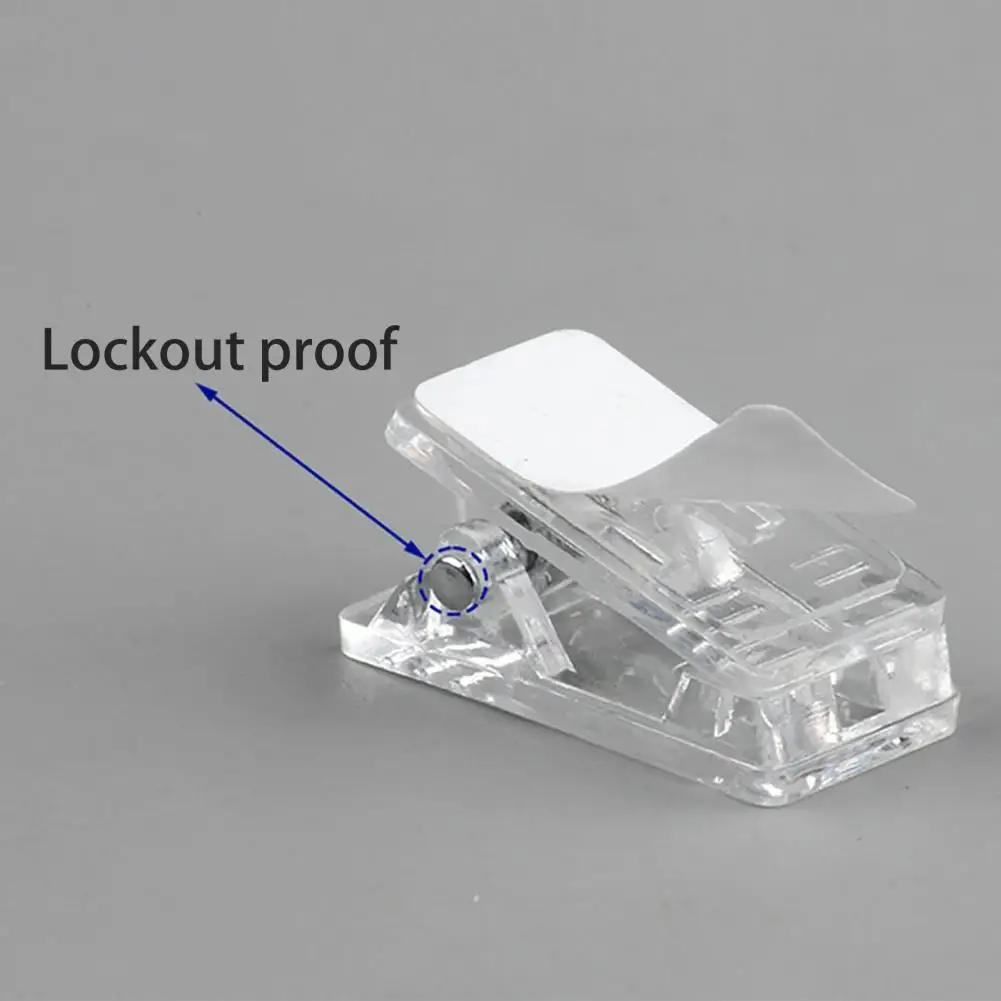 Note Hanging Clips Compact Durable Self-adhesive Wall Clips Versatile Binder Photo Hanging Solution for Various Uses 50pcs