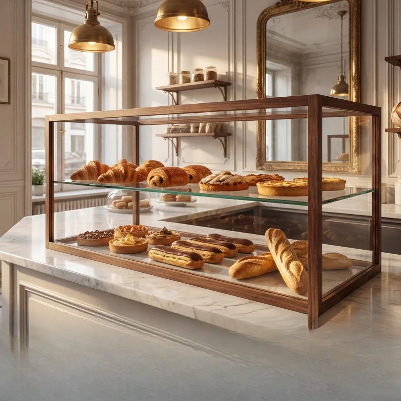 

Front desk display rack exquisite dim sum bread display