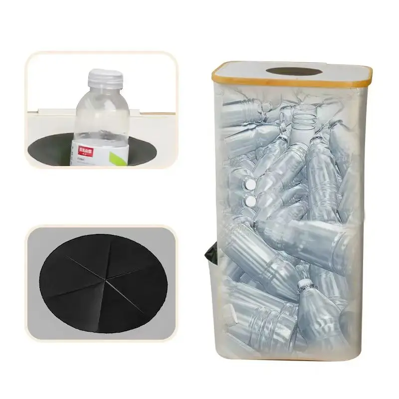 Imagem -04 - Recarregável Bottle Bin com Carry Bolsa Glass Waste Storage Basket For Deposit Bottles Coletando Vazios