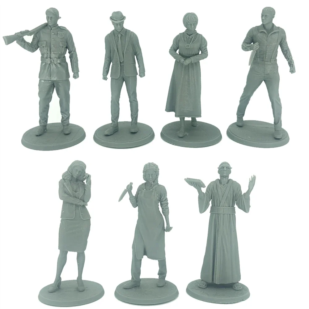 Game Resin Figure Model Kit 1/32 Scale Miniature Investigator Figurines Modelling Unpainted Kits A368