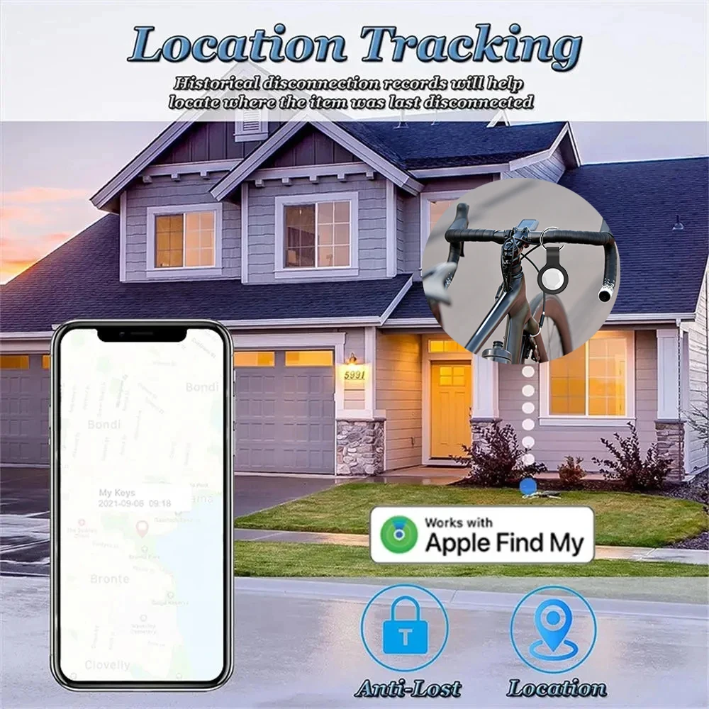 GPS Mini Tracker MFI Certification Anti Lose Reminder Device Key Wallet Car Smart Air Tag Works With Apple Find My IOS System