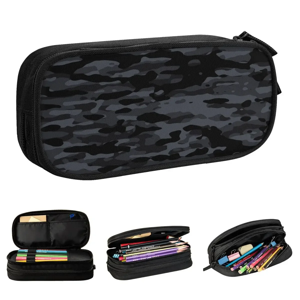 Night Camouflage Camo Pencil Cases Lovely Texture Soldier Pen Holder Bag Student Large Storage School Supplies Gift Pencilcases