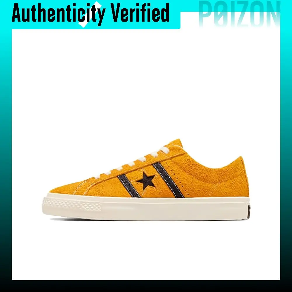 Converse One Star Academy Pro Academy Pro Fashion Abrasion Resistant Breathable Low top Skateboard Shoes Unisex Yellow A06425C