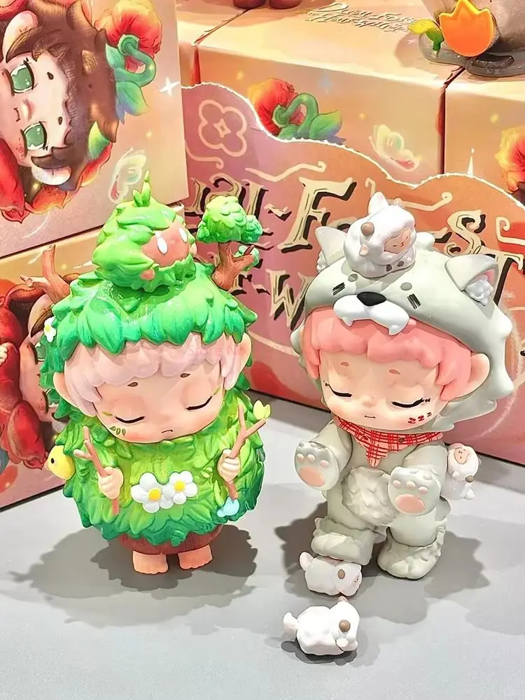 New Heyone Faya Dual-forest And Half-whisper Series Blind Box Toys Cute Action Anime Figure Kawaii Collection Model Toys Gifts