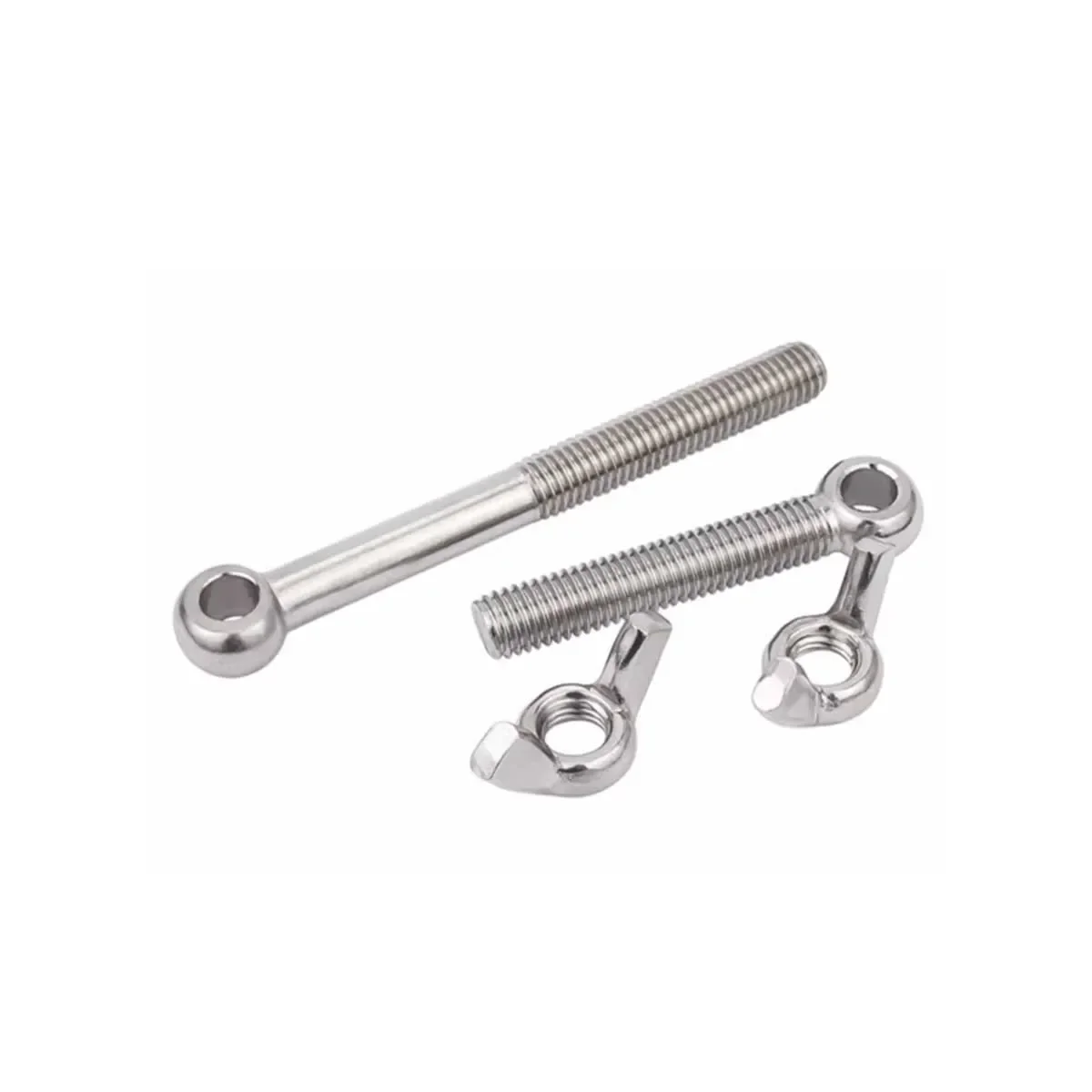 304 Stainless Steel Union Bolt+Butterfly Nut Set/Fish Eye Hole Screw M5M6M8M10