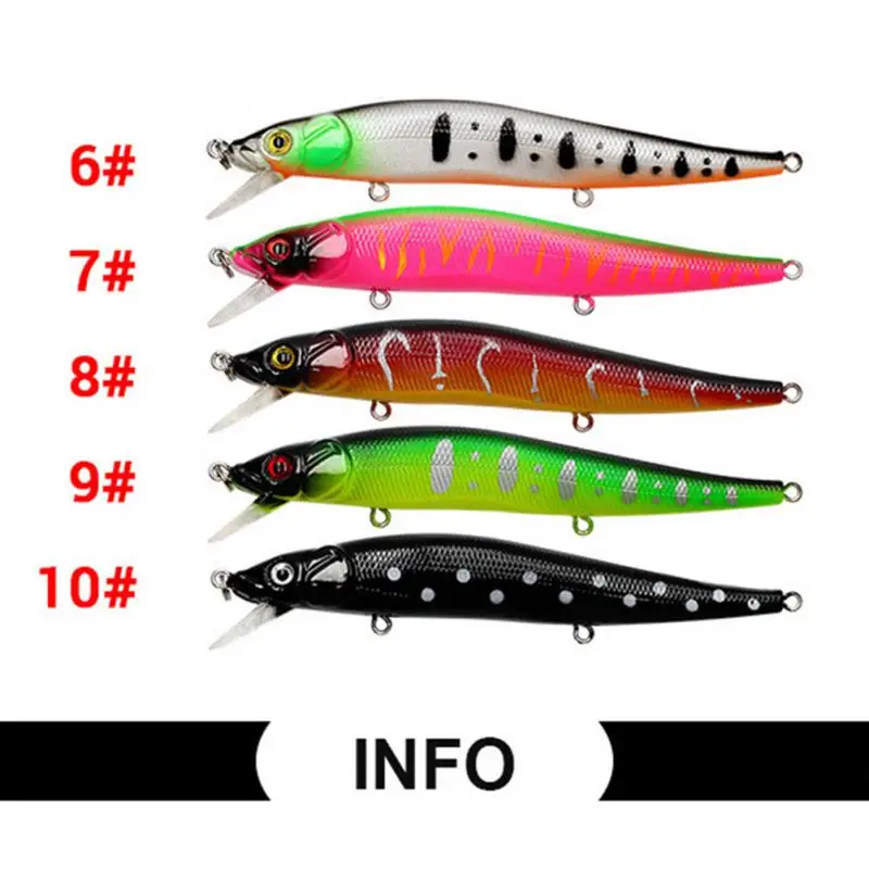 2/4/6PCS Bait Minnow Crankbait Wobblers 3d Eyes Perch 14g Fishing Accessories Plastic Fishing Bait Swim Portable 11.5 Cm