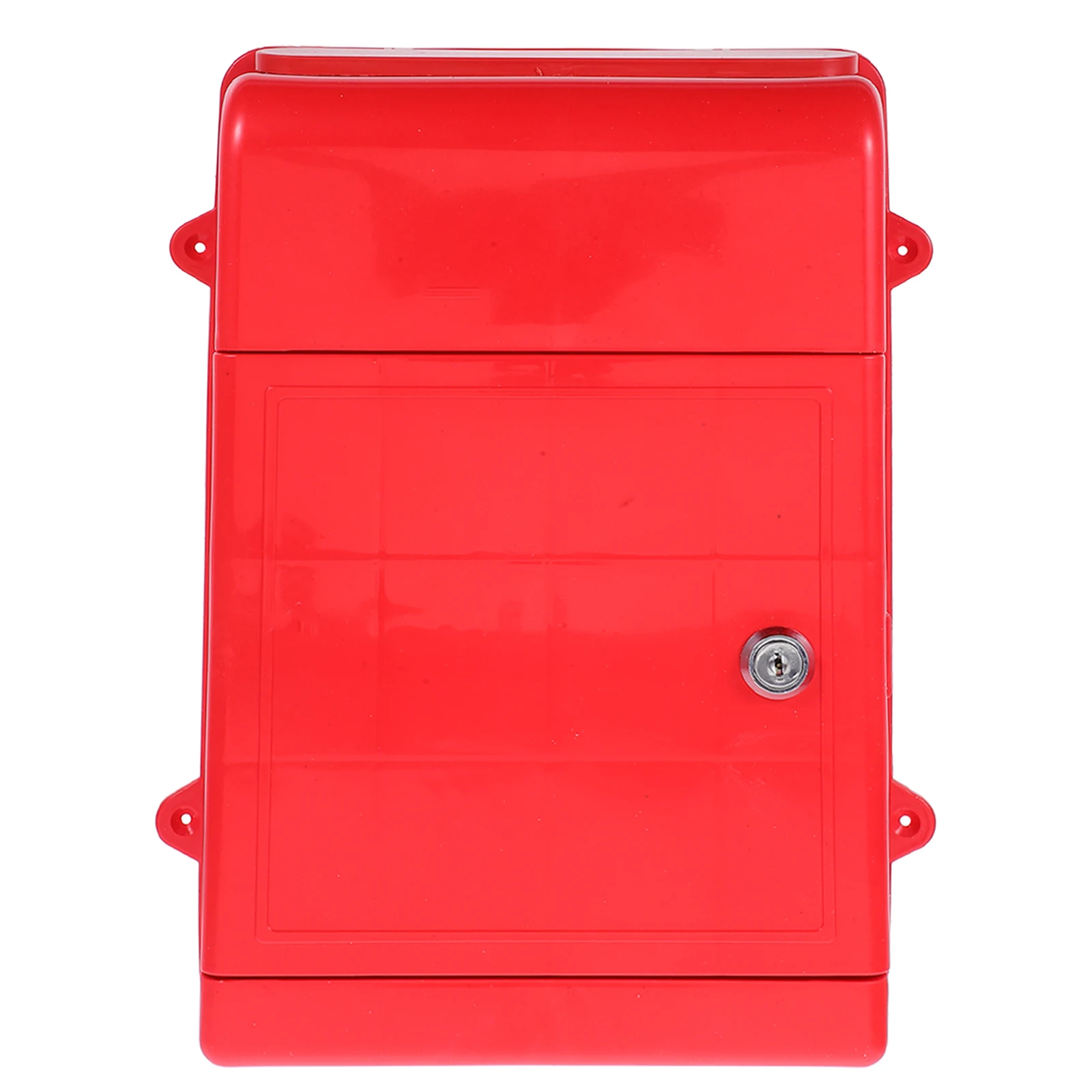 

Wall Mounted Mailbox Secure Storage Rainproof Lockable Office Box for Letters Suggestions Reports Takeaway Charging
