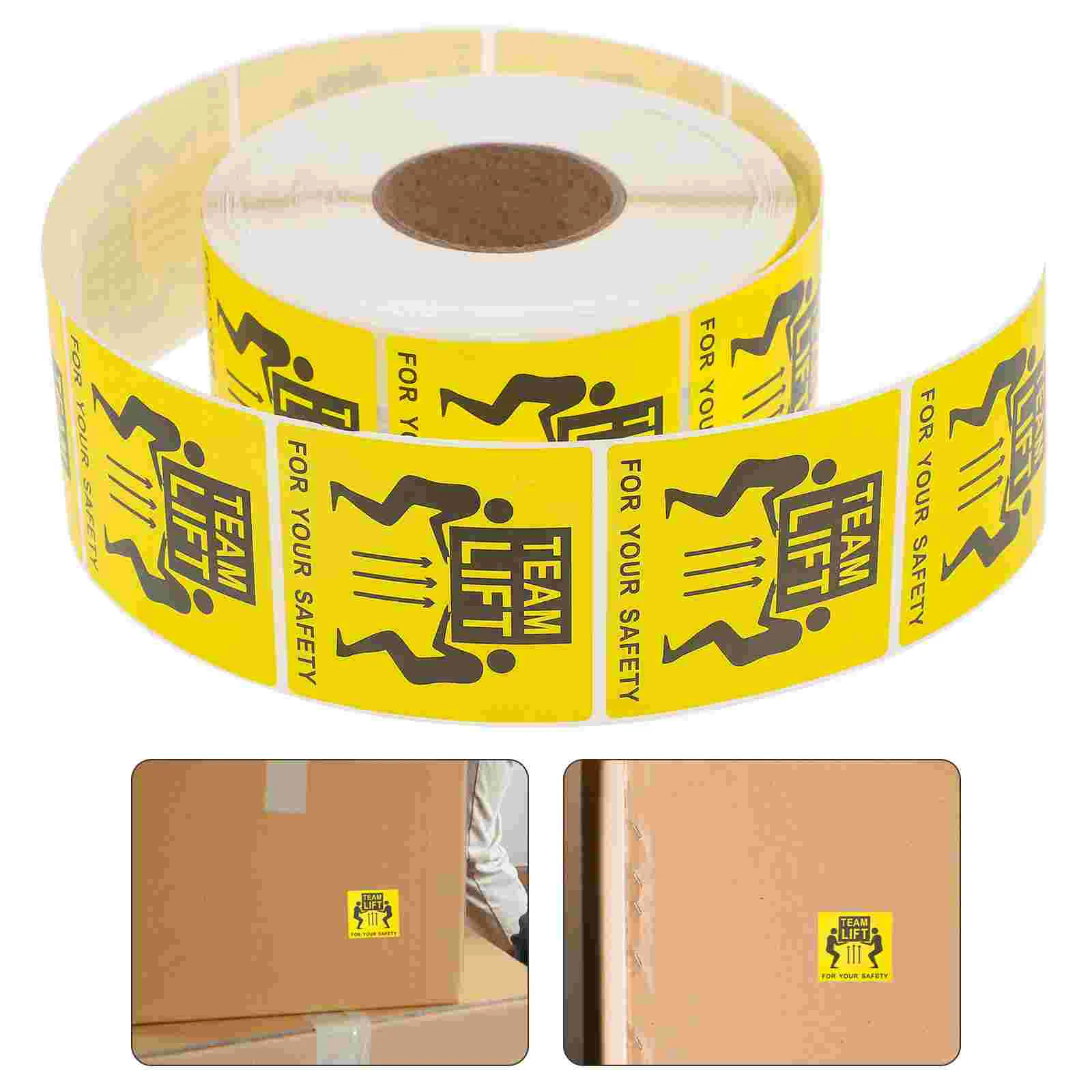 Overweight Sticker Waterproof Labels Clear Packing Tape Caution Heavy Stickers for Moving Boxes Dot