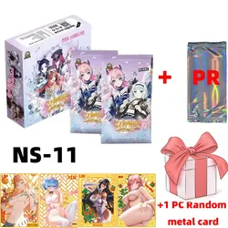 New Goddess Story NS-11 5M08 PR Card Metal Card Anime Games Girl Party Swimsuit Bikini Booster Box Doujin Toys And Hobbies Gift