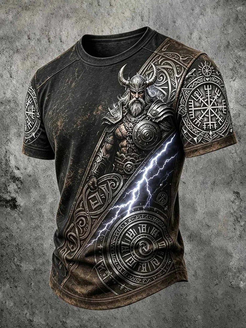 Camiseta Masculina Estilo Viki - Summer Viking Clothing avaliação e preço