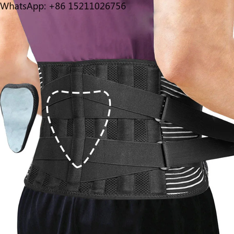 Back Posture Corrector Breathable Lumbar Brace Corset Shoulder Lower Back Belt Brace Waist Back Belt Support for Pain