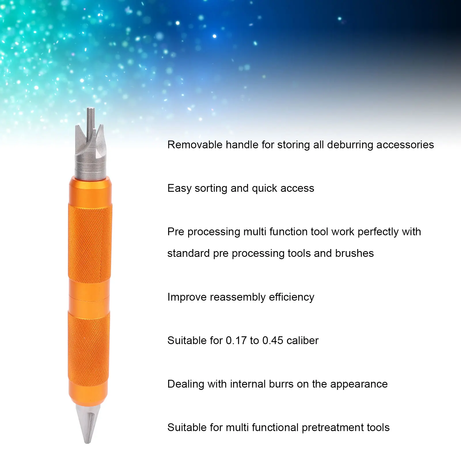 Case Chamfer Deburring Tool Reloading Prep Multitool Pocket Reamers Cleaners for Preprocessing Primer Pocket Reamers Cleaners