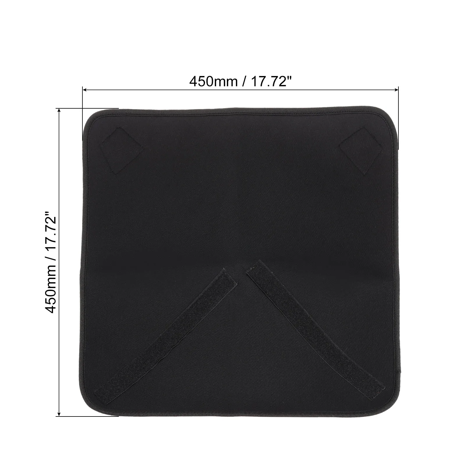 Camera Protective Wrap Lens Wrap Cloth with Thick Protective Neoprene Lens Pouch Bag with Hook and Loop for Lens SLR BlackOrange