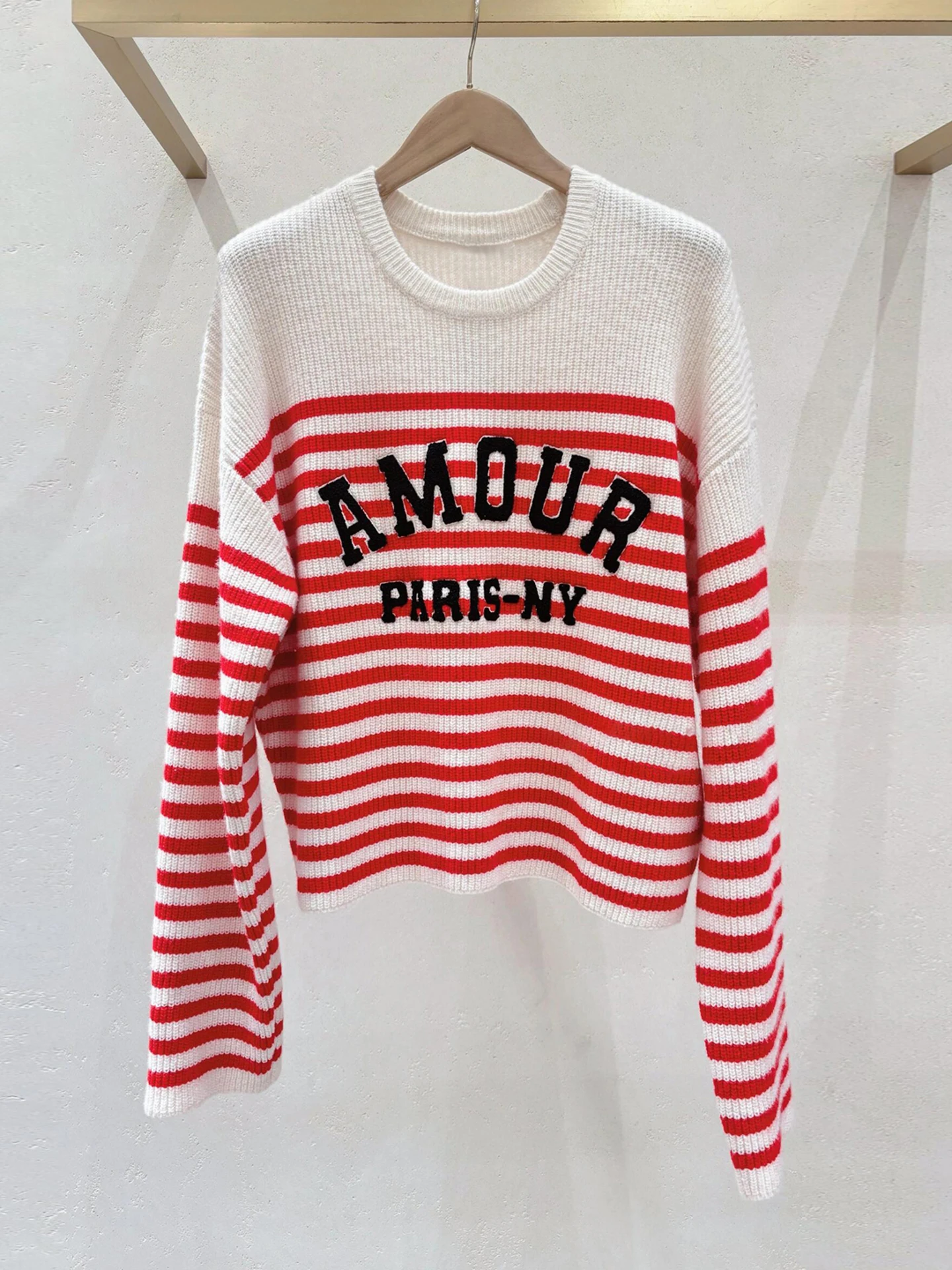 

M Home Southern Oil High End Women's Casual Striped Knitwear Top Autumn Winter Regular Fit Comfortable Breathable Long Sve