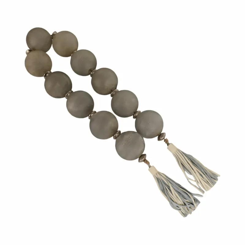 Textured glass bead wreath with metal decoration, suitable for home decoration and bathroom, modern style pendant, suitable