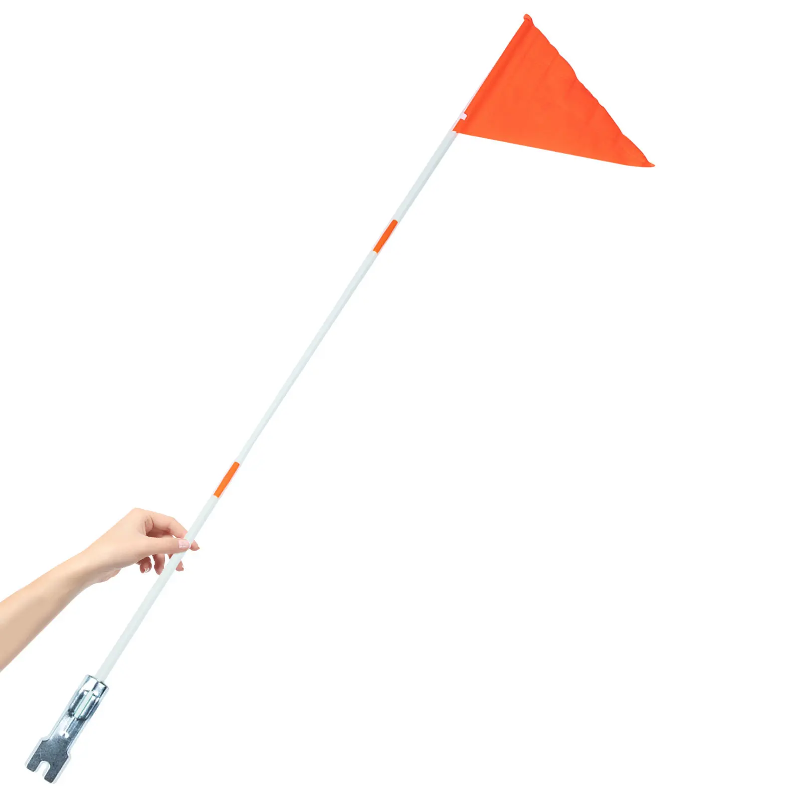 

Outdoor Cycling Safety Flag Pole for Bicycle with Durable Fiberglass Shaft and Adjustable Flag Display Bracket